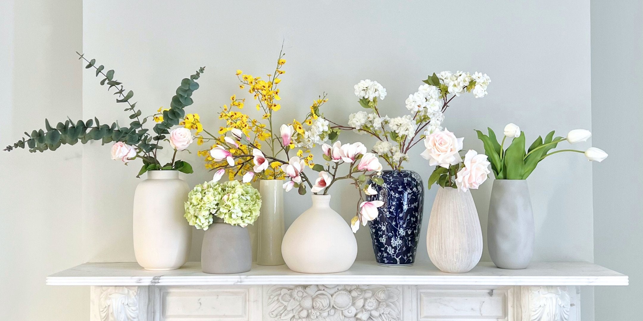 Luxury Lifelike Realistic Spring Artificial Flowers Best Selling Faux Flowers High Quality Fake Spring Flower Arrangement Bouquet The Faux Flower Company Best UK Artificial Flowers for Spring