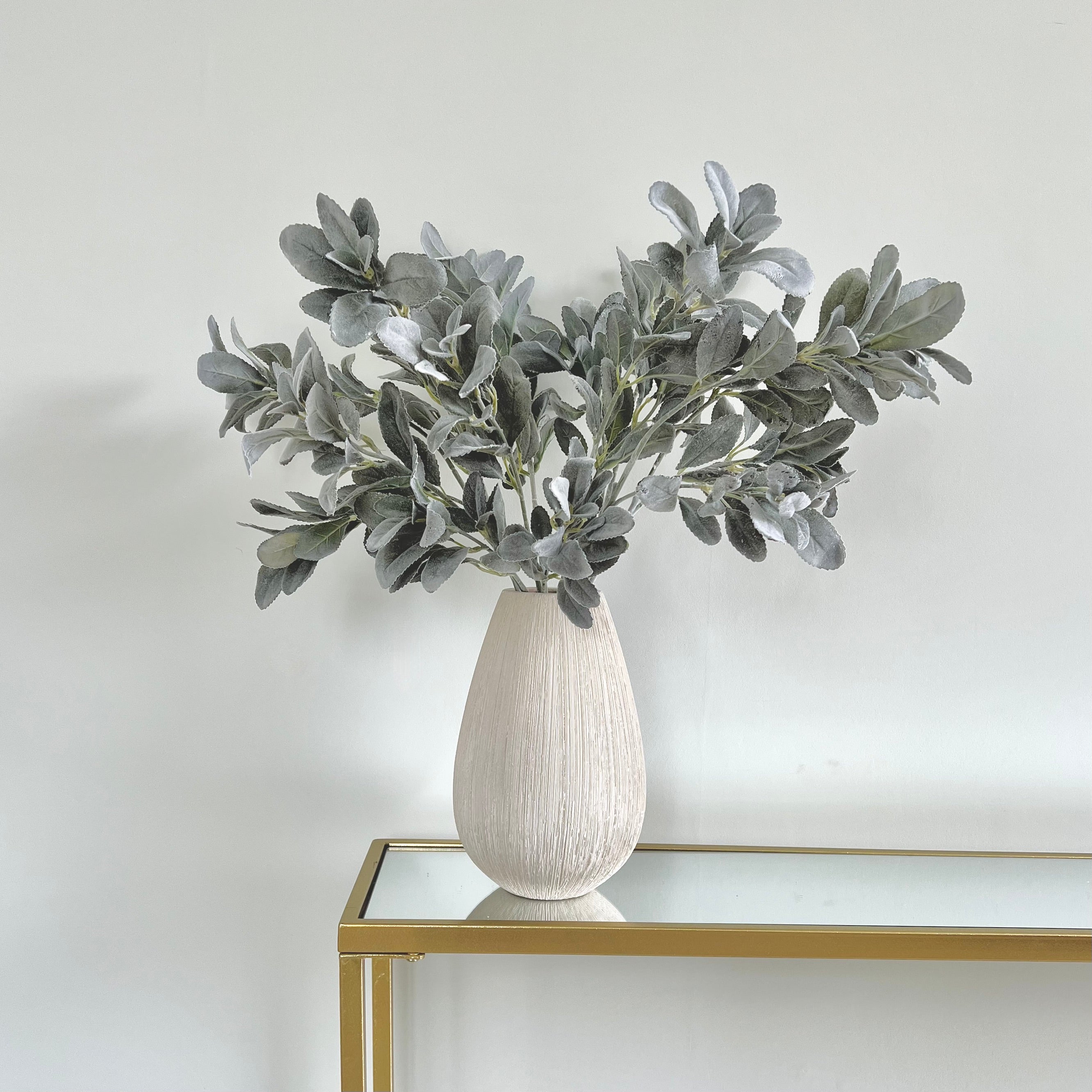 Wholesale Artificial Flowers High Quality Faux Silk Flowers for Wholesale and Trade Artificial Grey & Silver Lambs Leaf in bulk