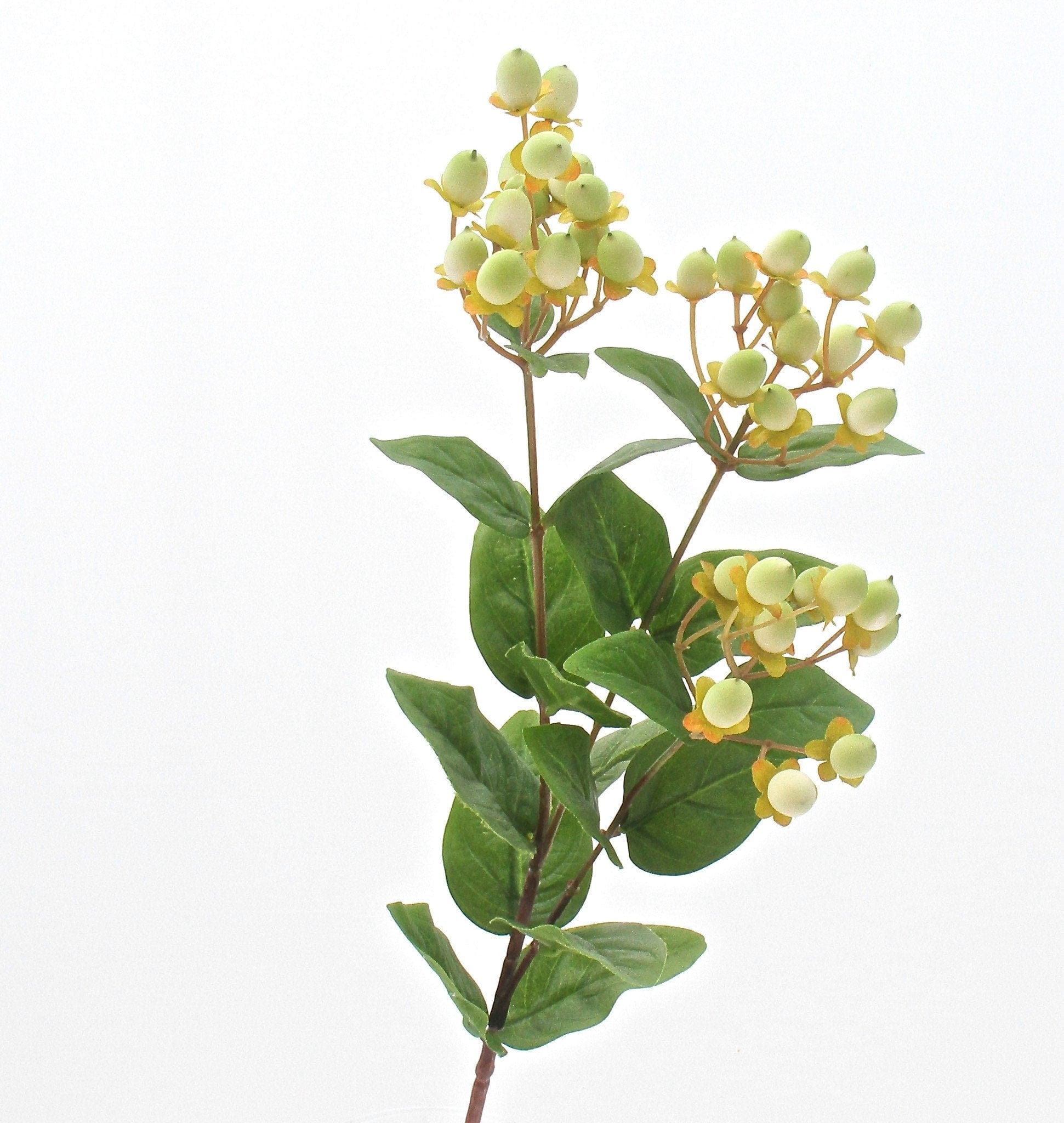 Artificial Green Hypericum Berries - Wholesale