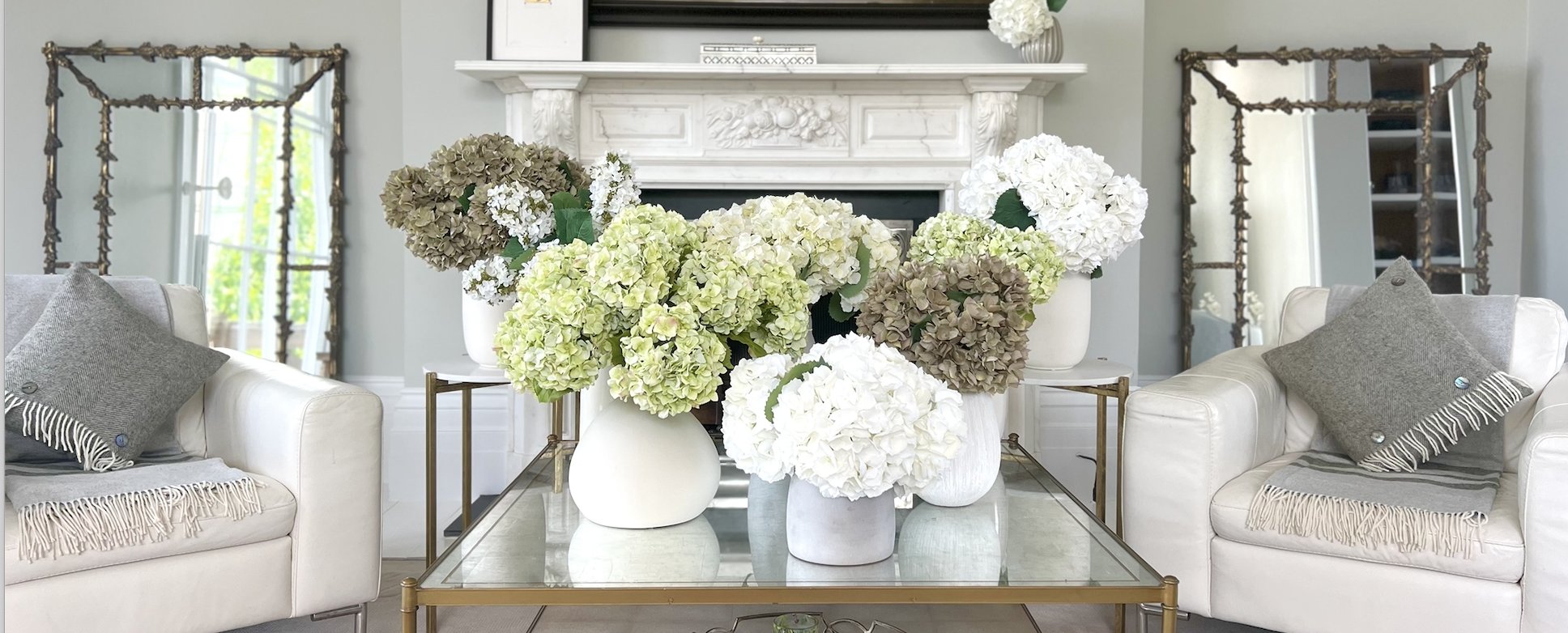 realistic lifelike hydrangea high quality faux hydrangea stems for trade & wholesale