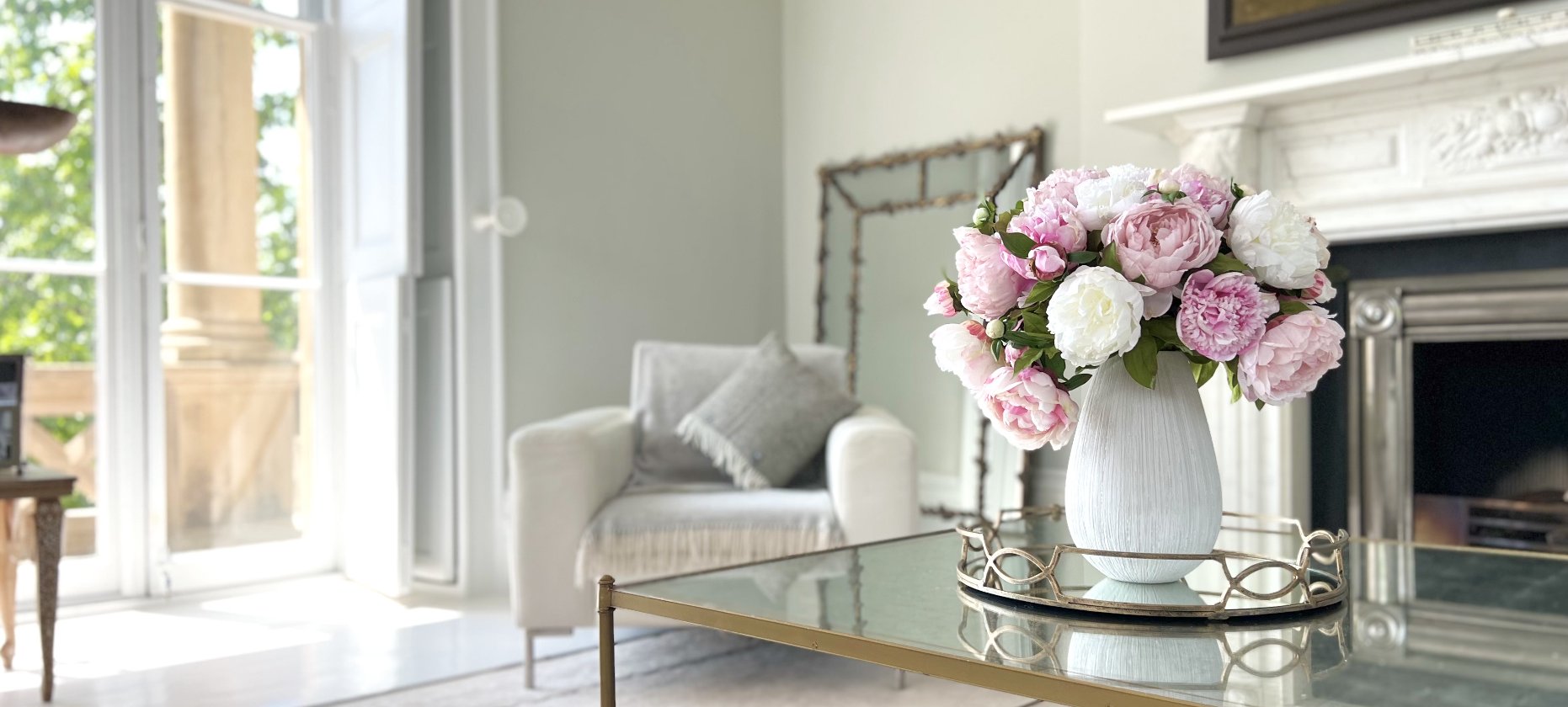 artificial blooms silk faux peonies flowers amaranthine blooms uk