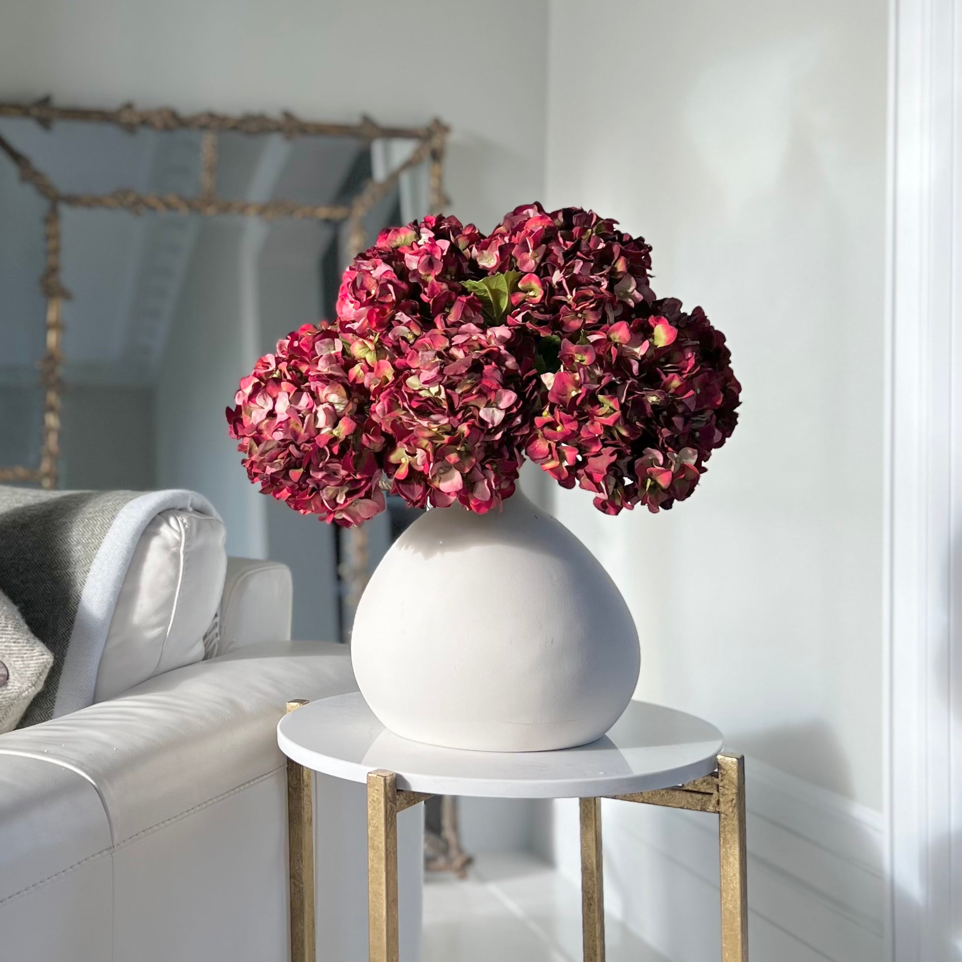 Artificial Red Dried Hydrangea - Wholesale