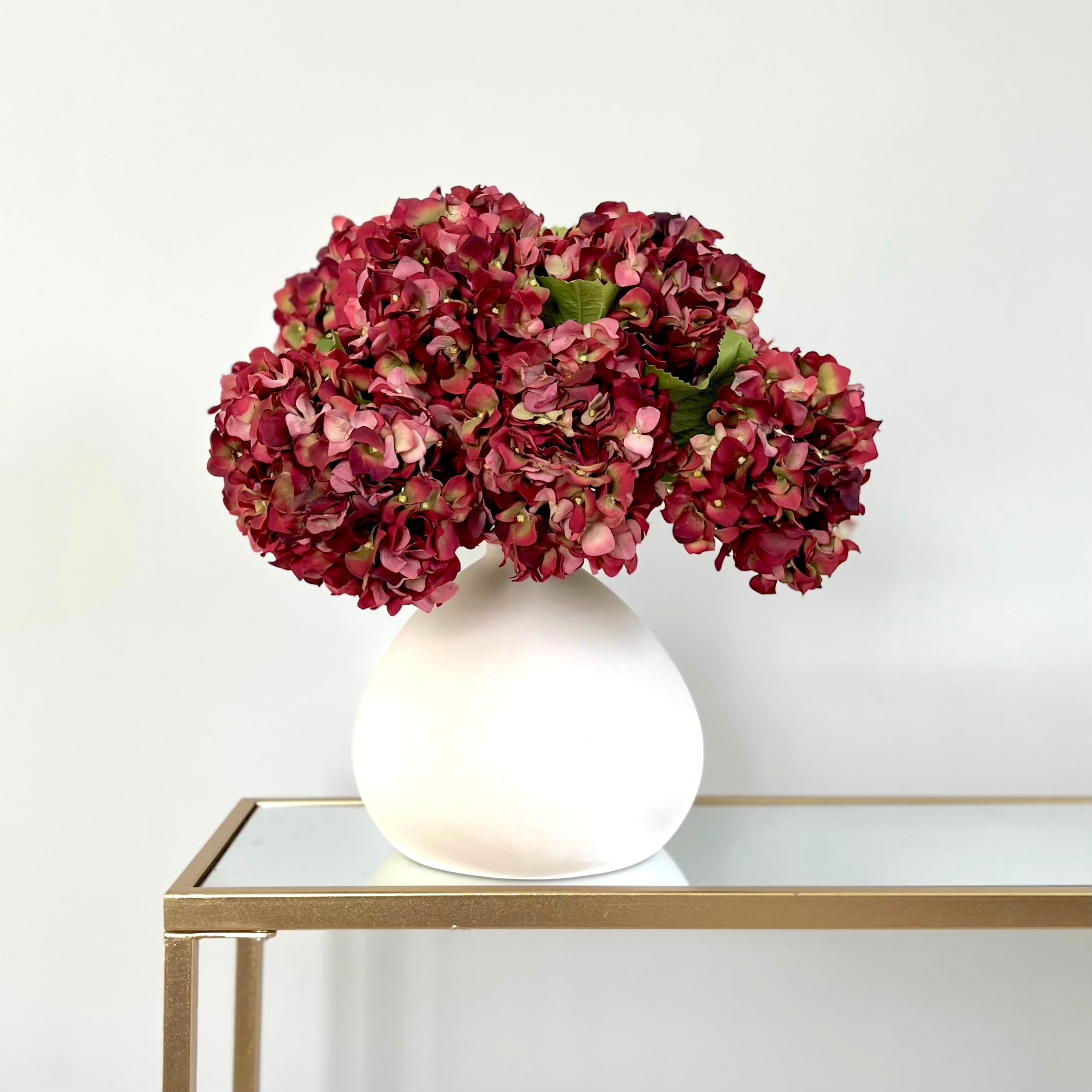 Artificial Red Dried Hydrangea - Wholesale