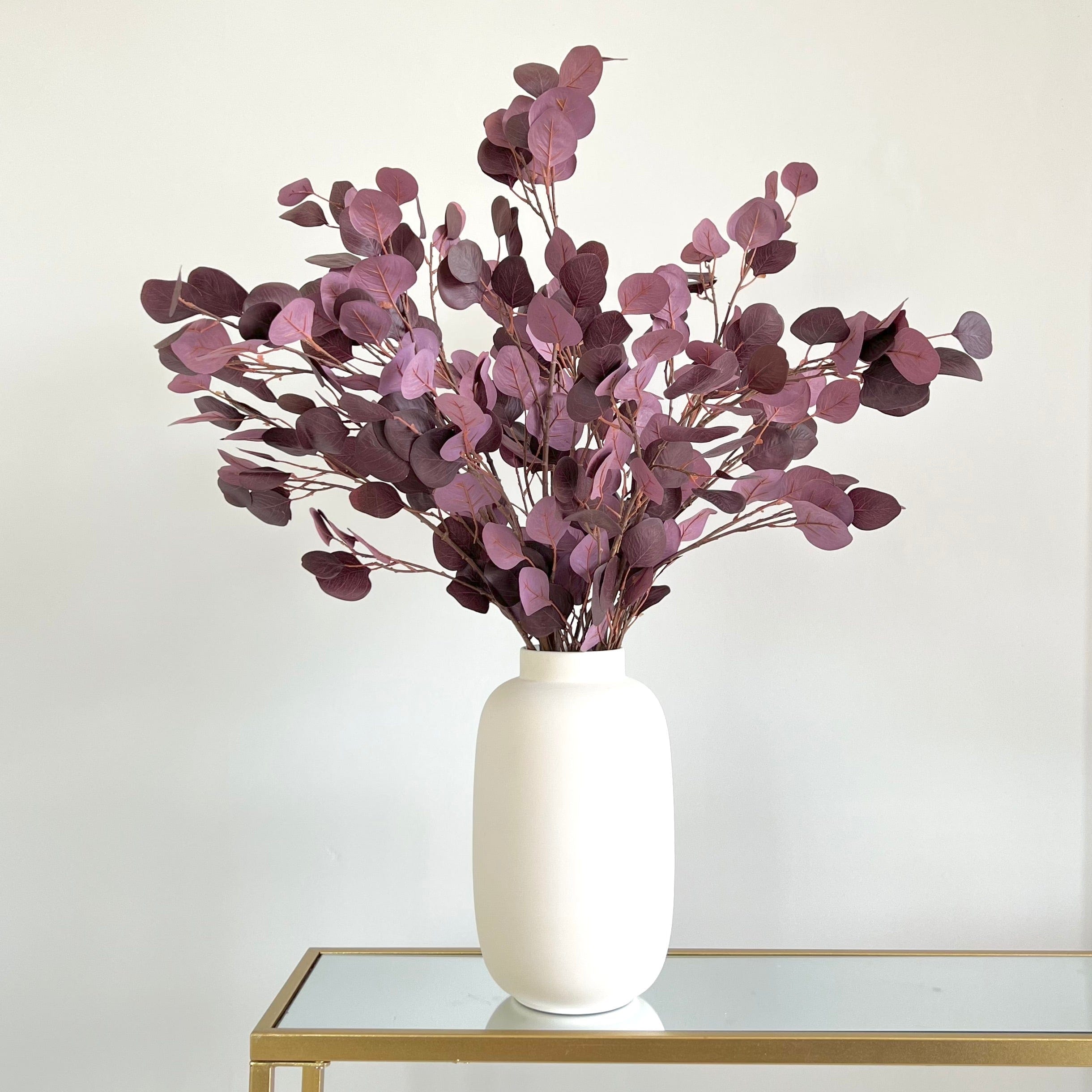 Artificial flowers luxury faux silk red leaf branch kingham vase lifelike realistic faux flowers ABP04B3 ABX9637RD