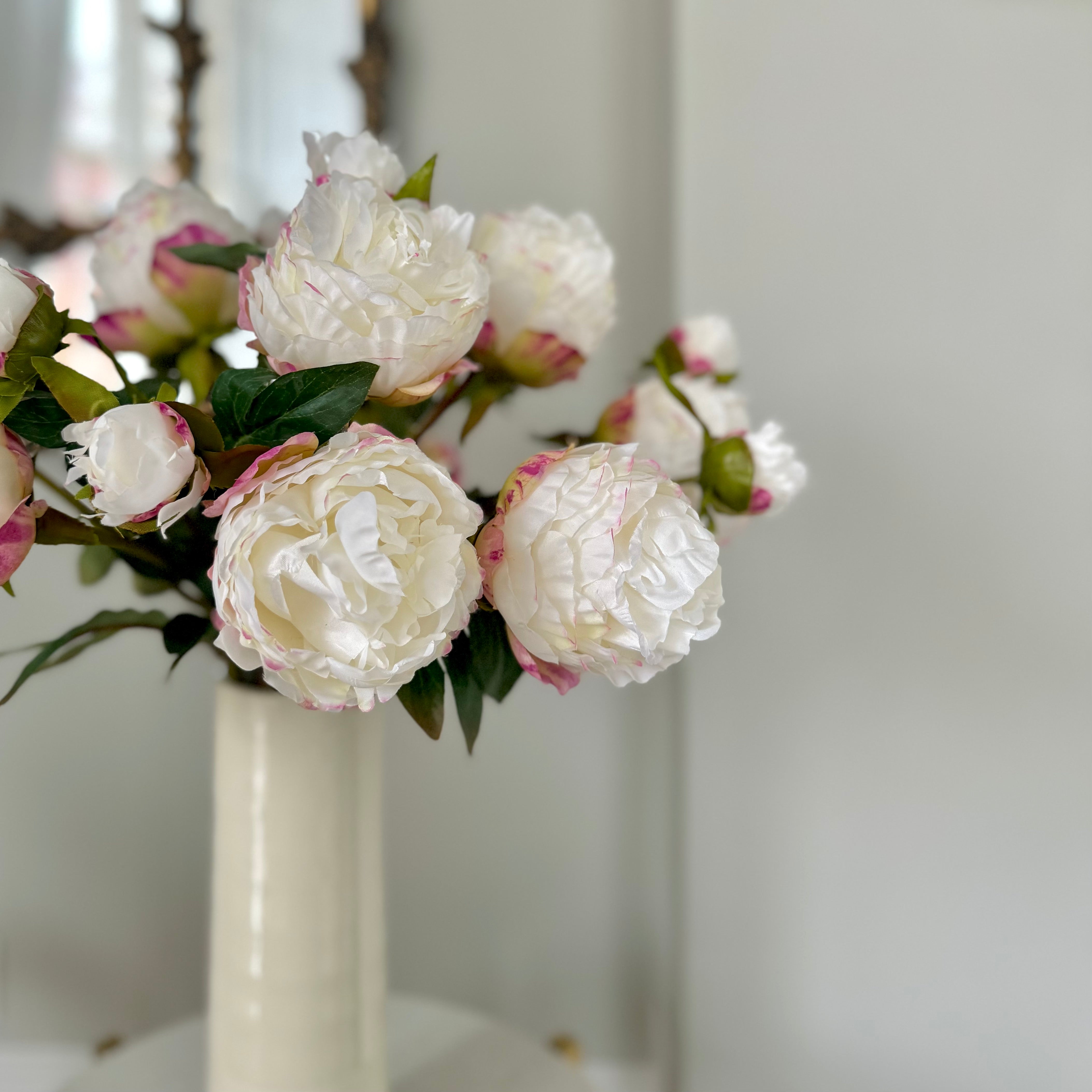 Artificial Large White Peony - Wholesale
