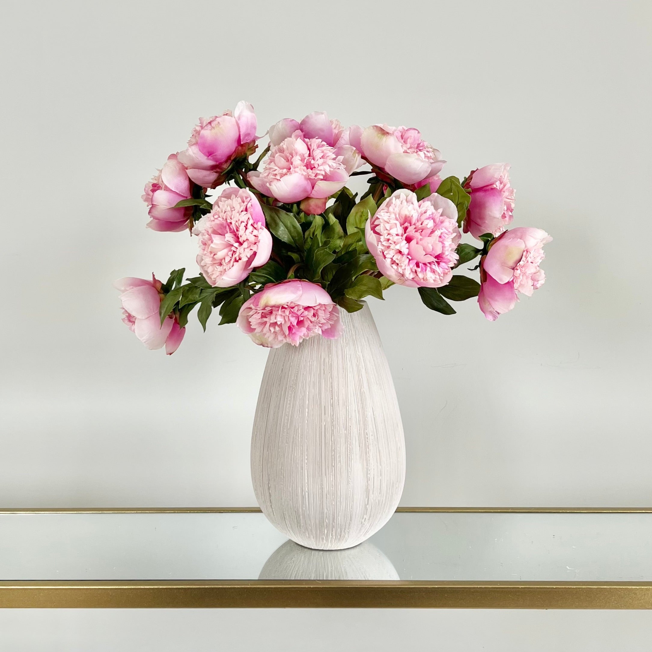 Wholesale Artificial Flowers High Quality Faux Silk Flowers for Wholesale and Trade Artificial Pink Open Peony in bulk ABY4236PK