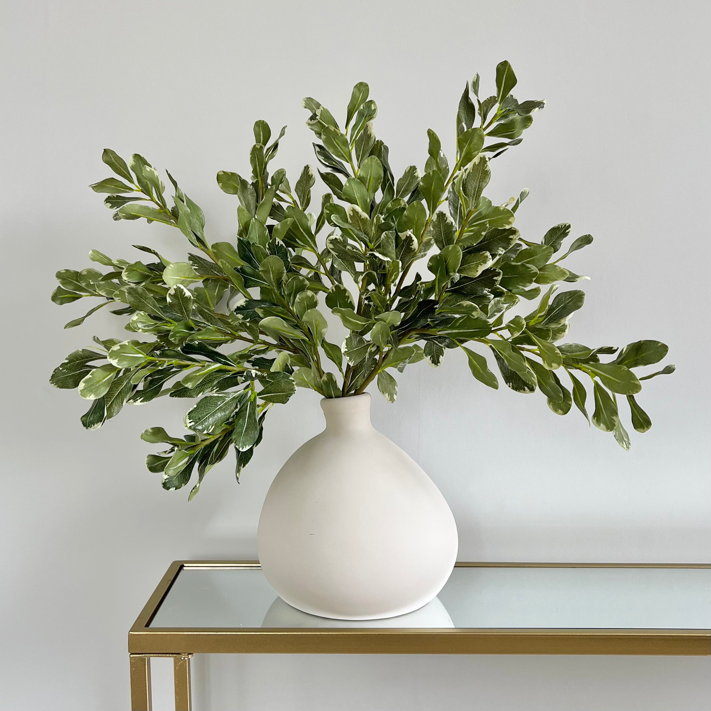 artificial flowers luxury faux silk green pittosporum leaf lifelike realistic faux flowers buy online from Amaranthine Blooms UK