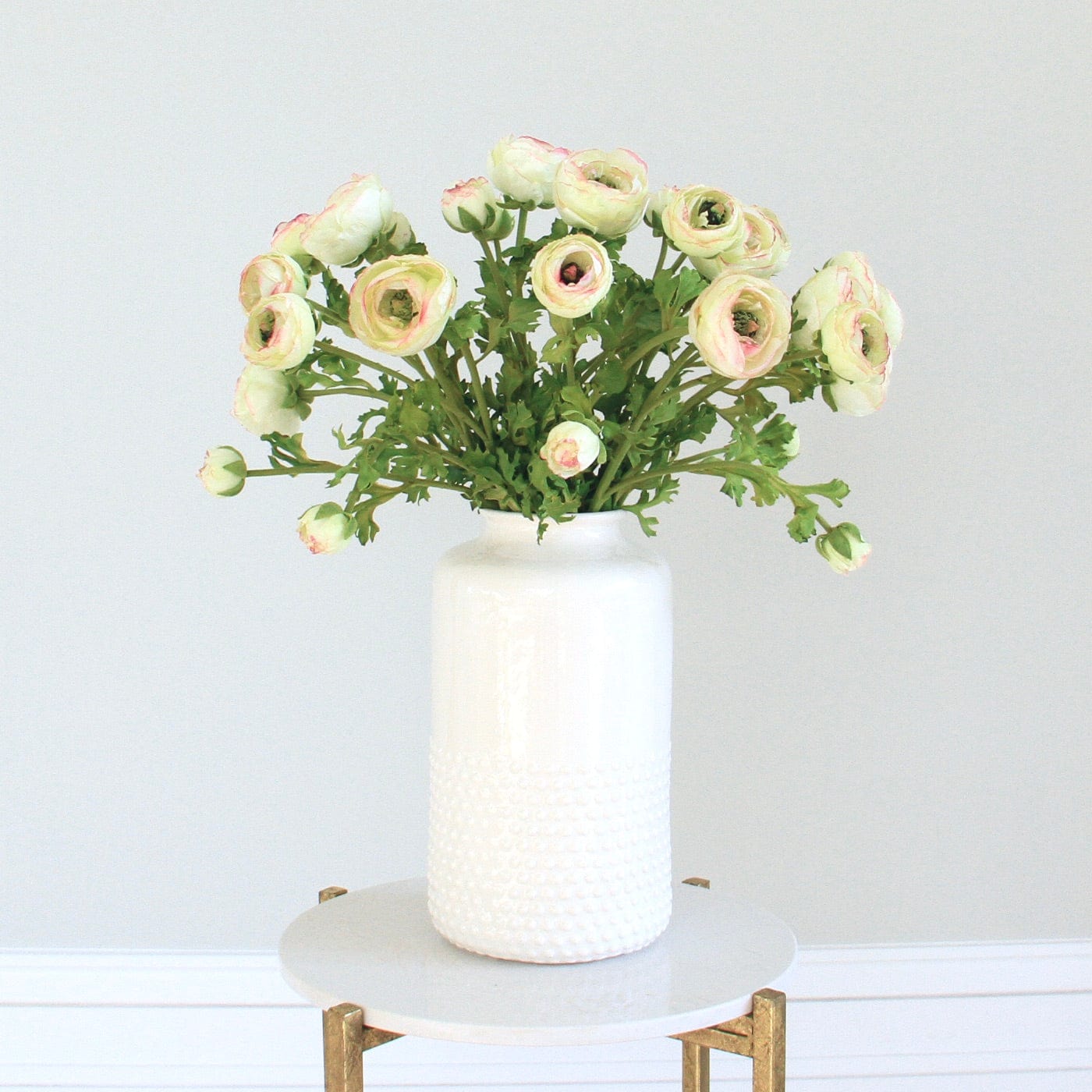 artificial flowers luxury faux silk green ranunculus lifelike realistic faux flowers buy online from Amaranthine Blooms