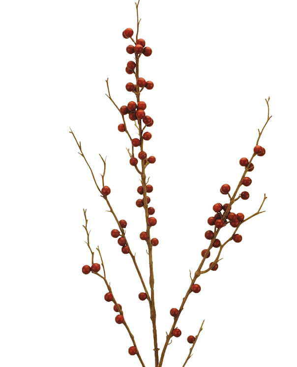 tall red berries branch luxury realistic lifelike artificial silk flower from Amaranthine Blooms in UK, Hong Kong, Australia