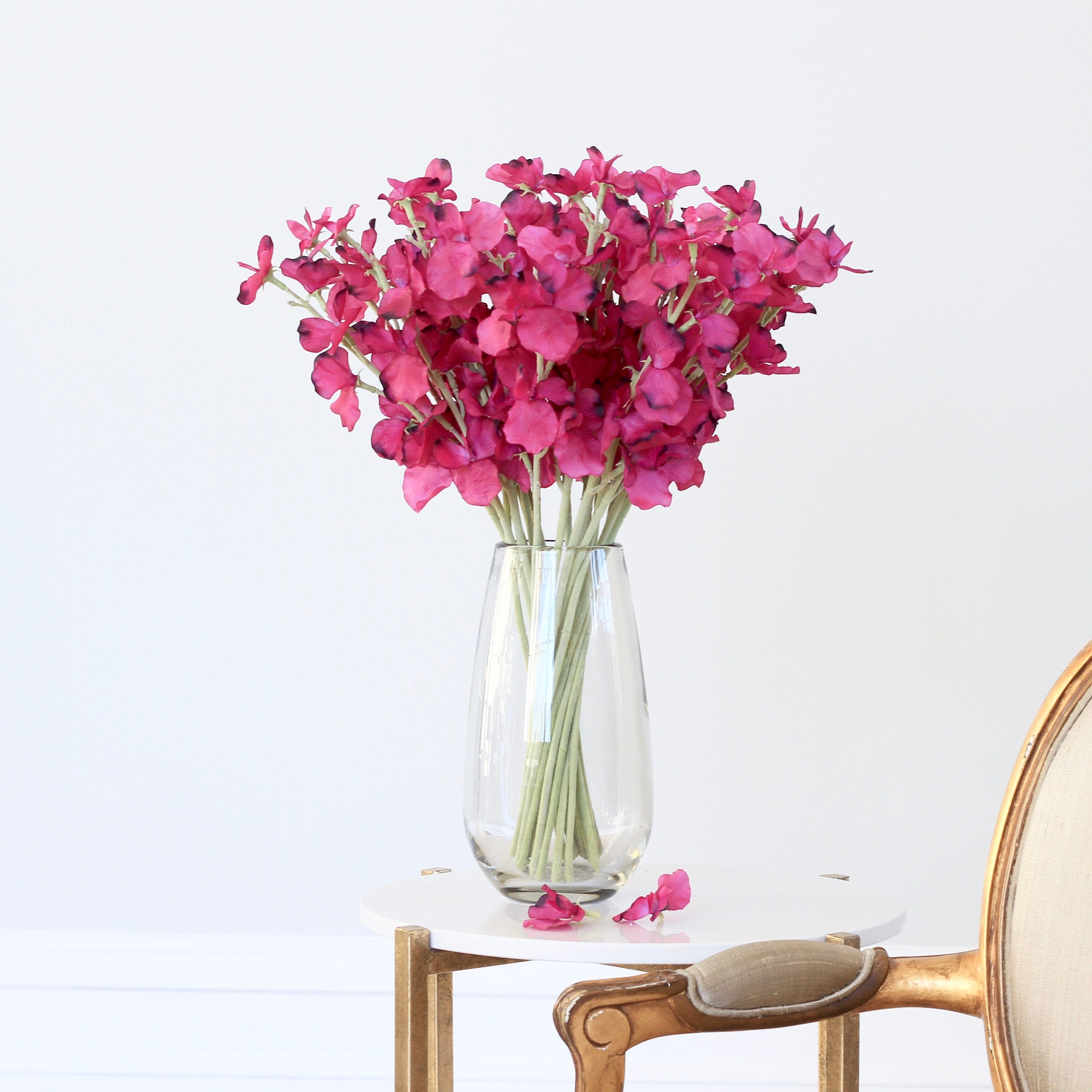 Wholesale Artificial Flowers High Quality Faux Silk Flowers for Wholesale and Trade Artificial Deep Pink Sweet Pea in bulk