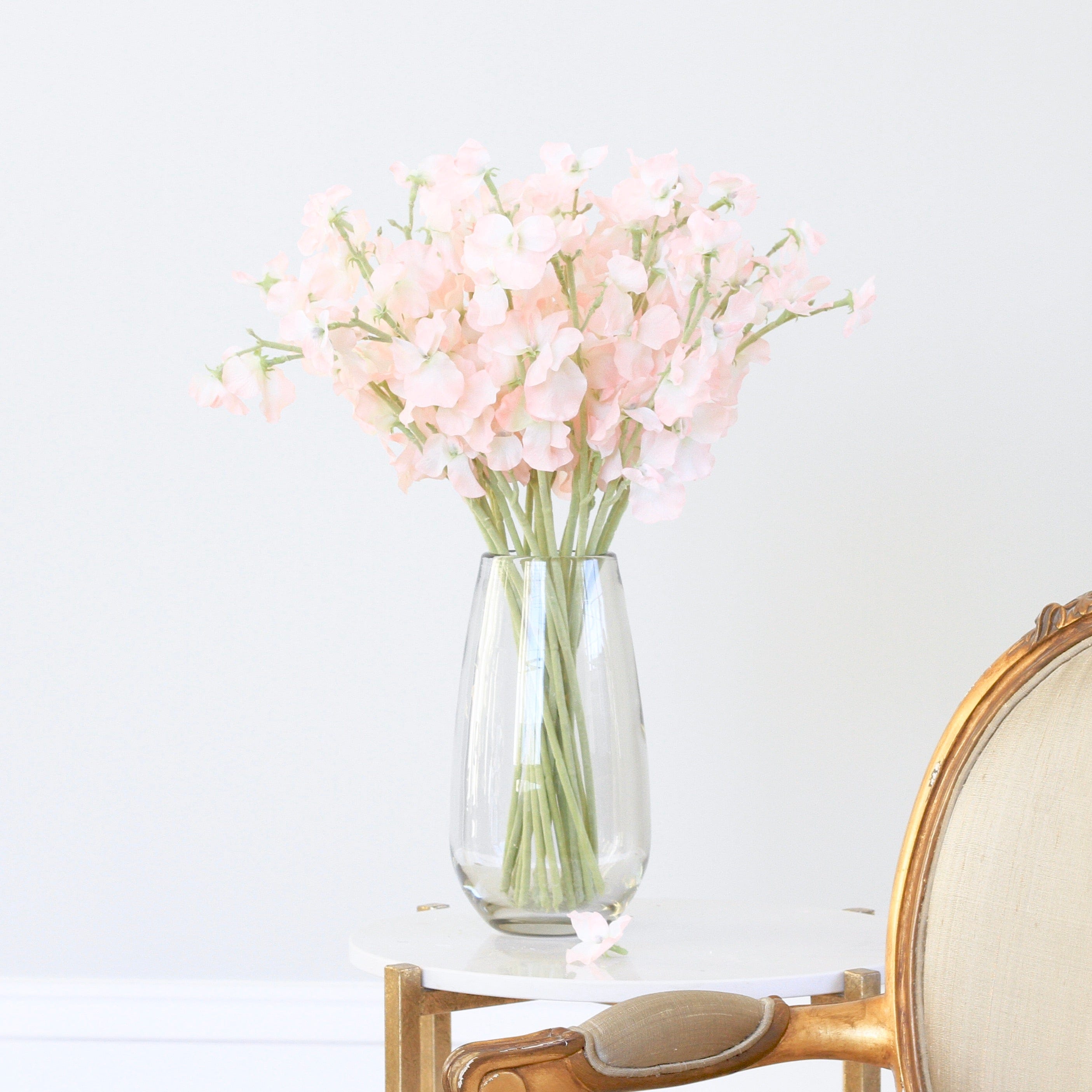 Wholesale Artificial Flowers High Quality Faux Silk Flowers for Wholesale and Trade Artificial Pale Pink Sweet Pea in bulk