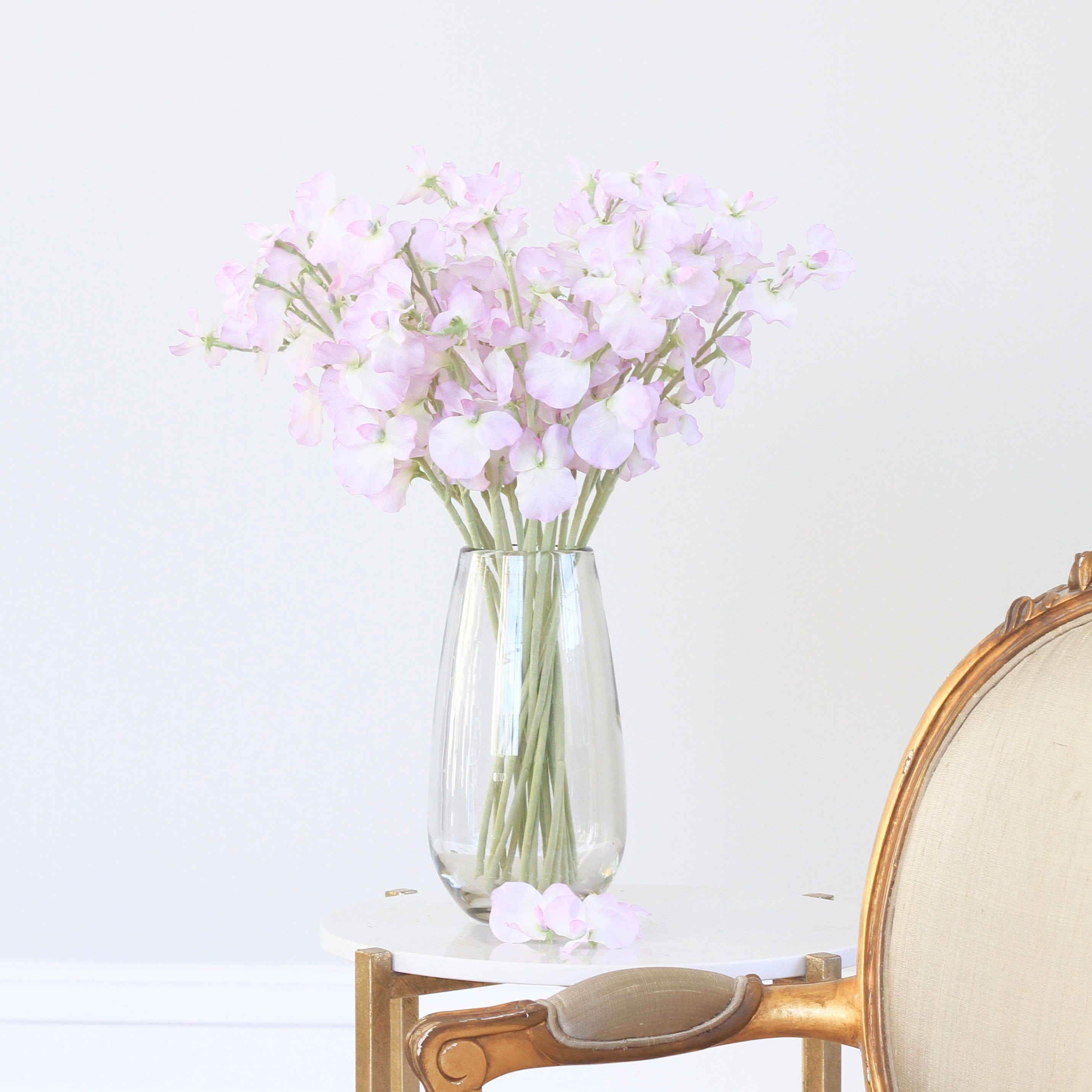 Wholesale Artificial Flowers High Quality Faux Silk Flowers for Wholesale and Trade Artificial Pale Purple Sweet Pea in bulk