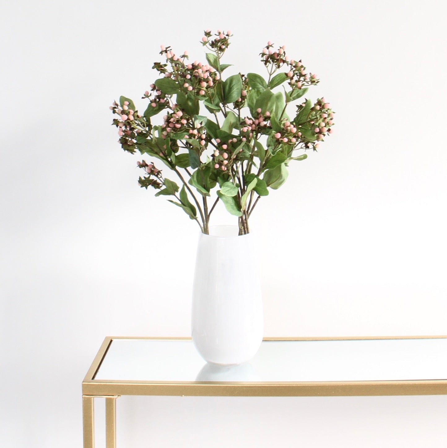 Wholesale Artificial Flowers High Quality Faux Silk Flowers for Wholesale and Trade Artificial Pink Hypericum Berry in bulk