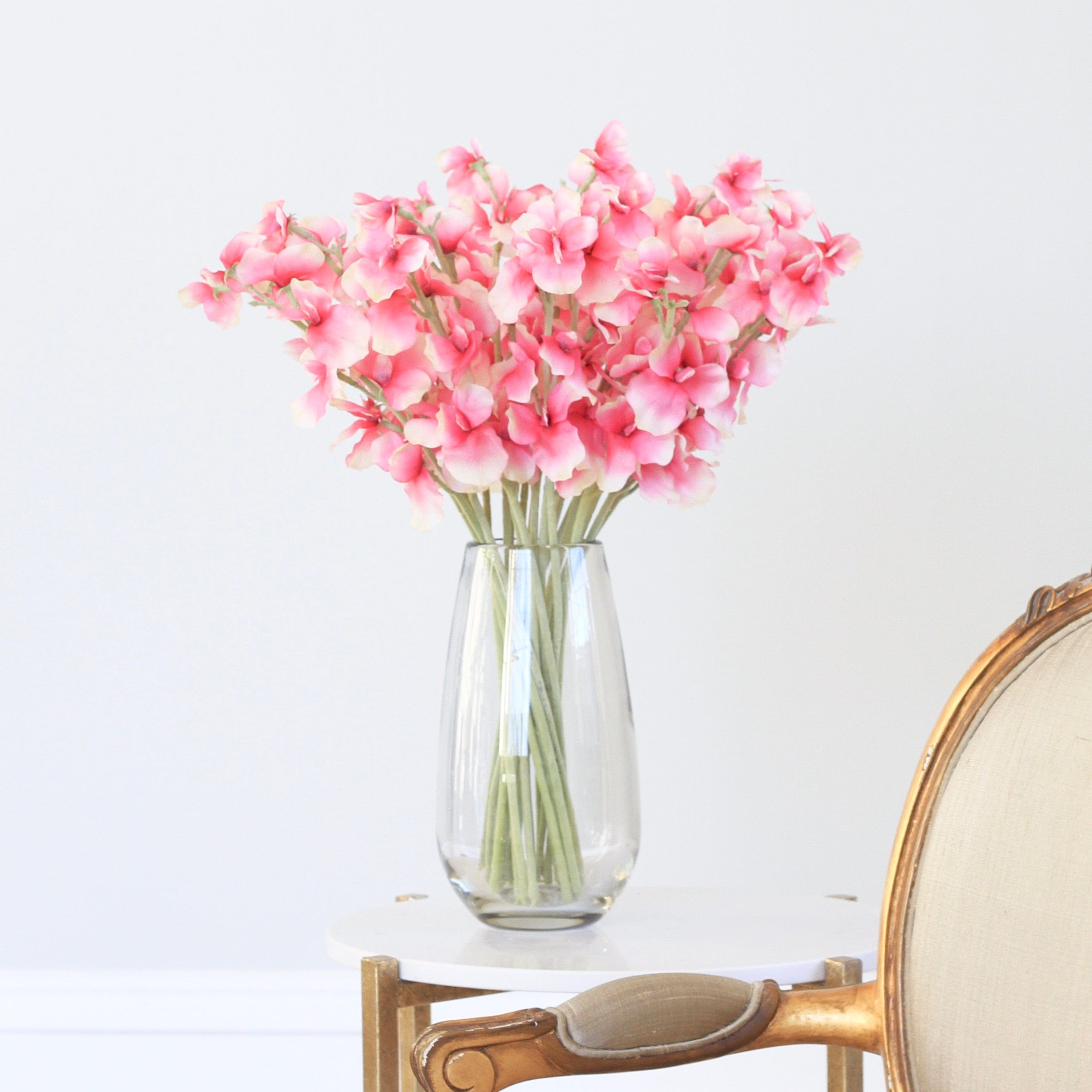 Wholesale Artificial Flowers High Quality Faux Silk Flowers for Wholesale and Trade Artificial Pink Sweet Pea in bulk