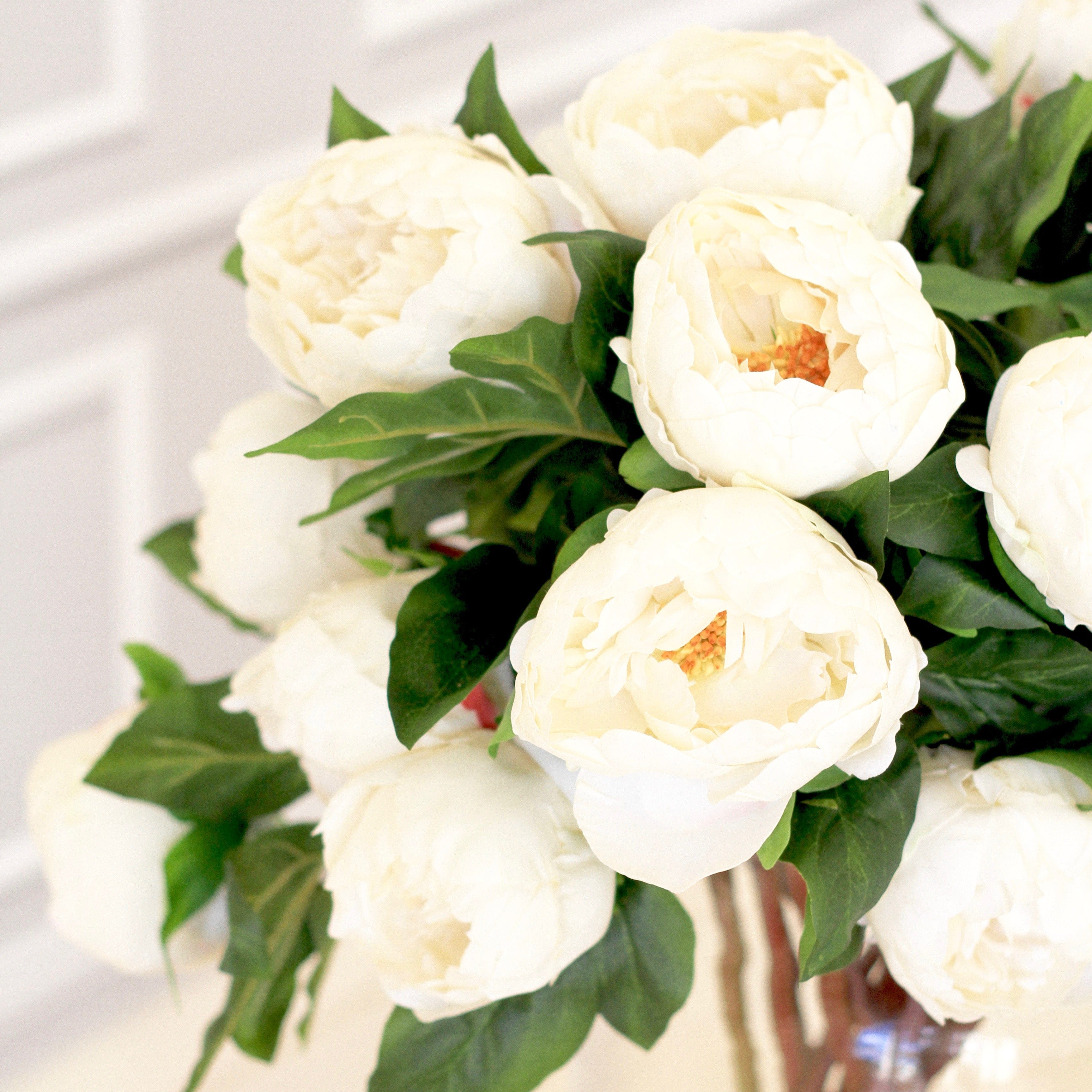 artificial flowers luxury faux silk two bloom peony lifelike realistic faux flowers buy online from Amaranthine Blooms UK