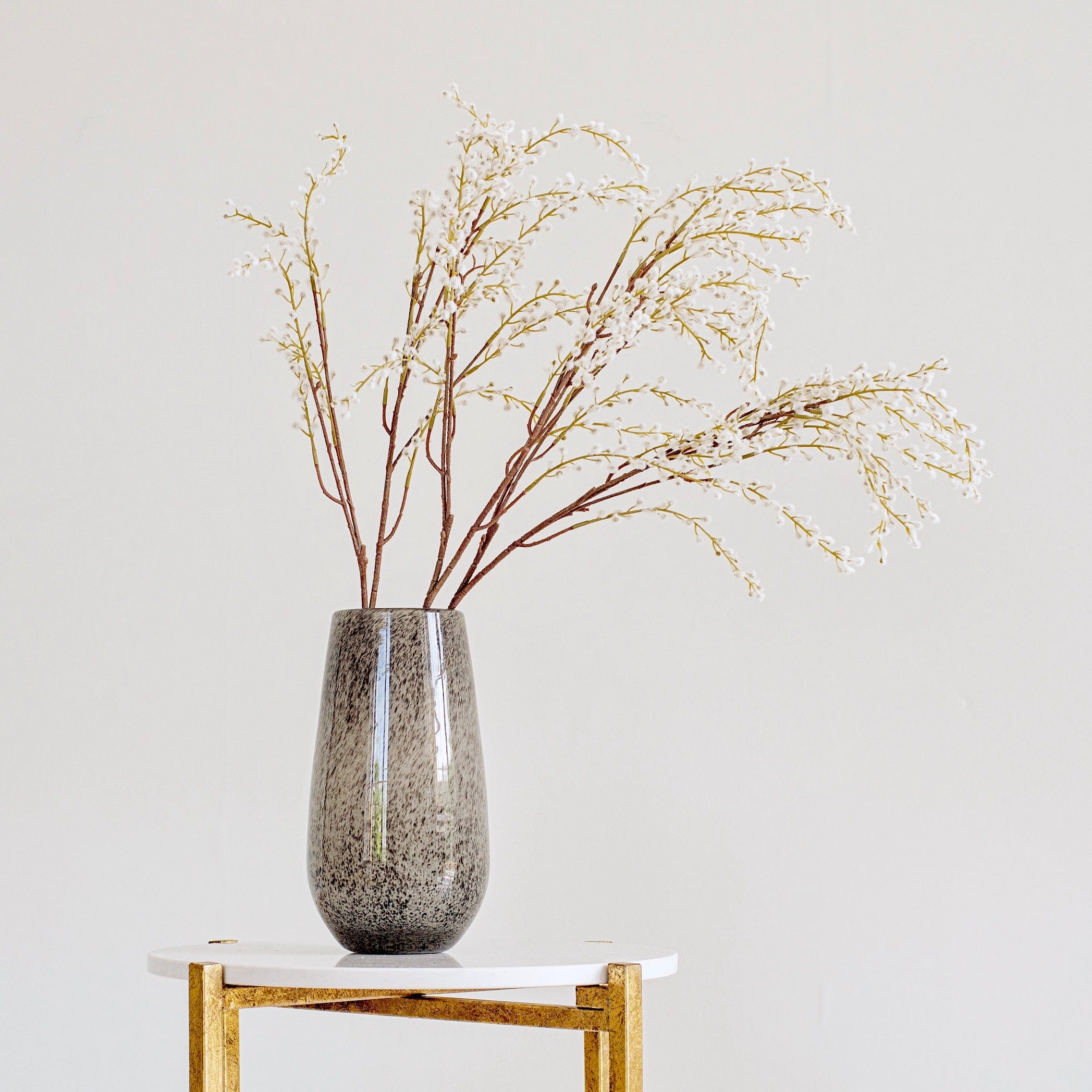 artificial flowers luxury faux silk white willow spray lifelike realistic faux flowers buy online from Amaranthine Blooms UK