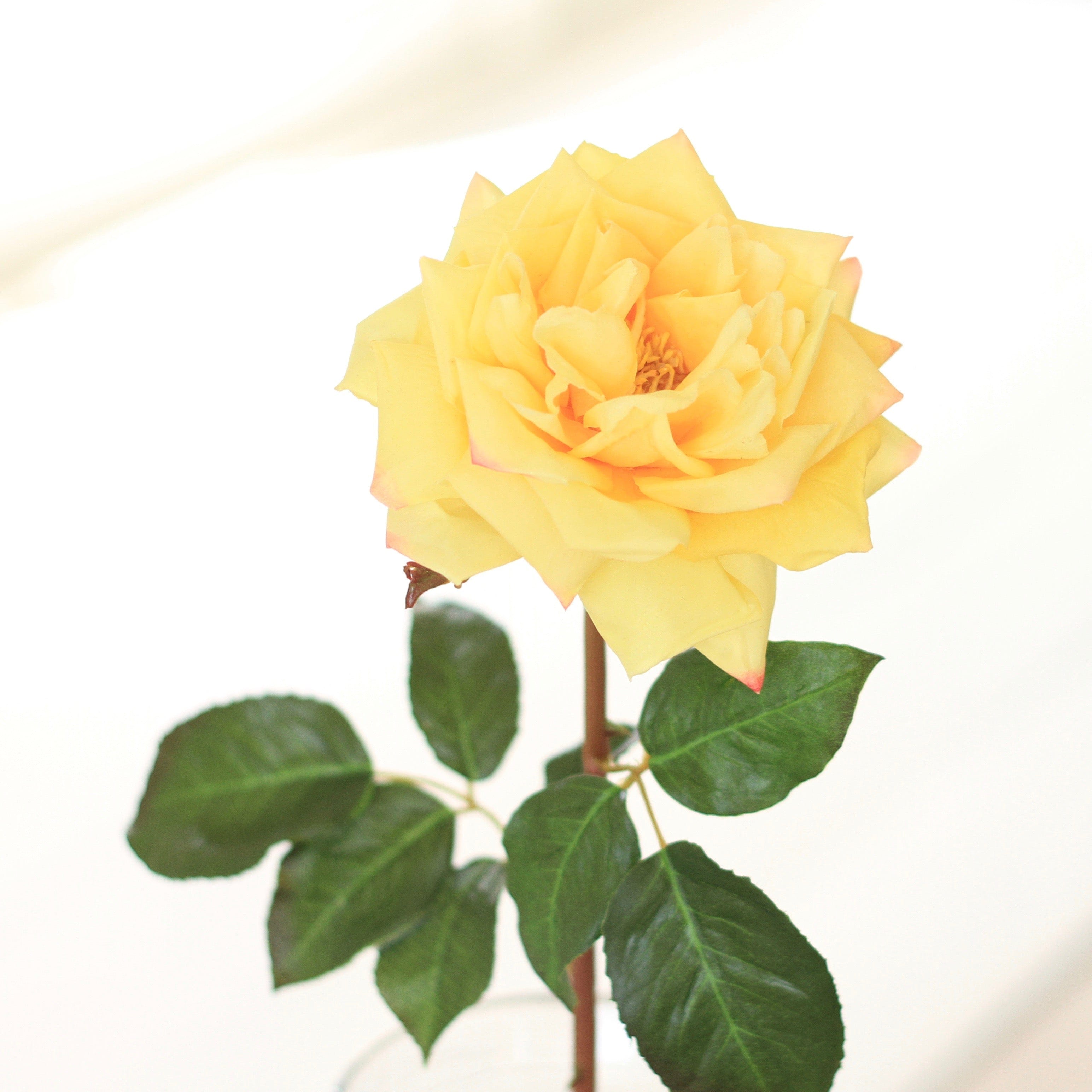 artificial flower yellow garden rose luxury silk flowers