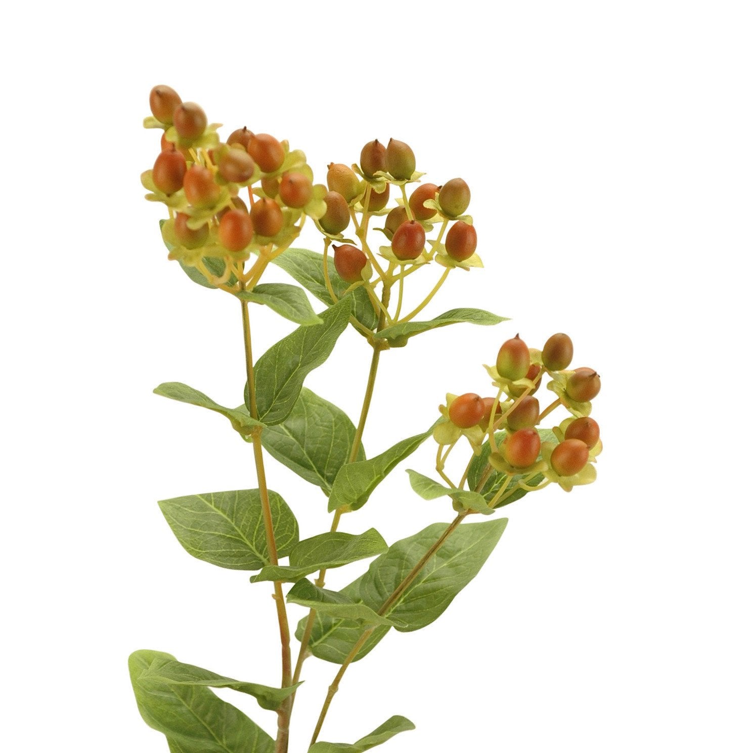 orange hypericum berries luxury realistic lifelike artificial silk flower from Amaranthine Blooms in UK, Hong Kong, Australia 